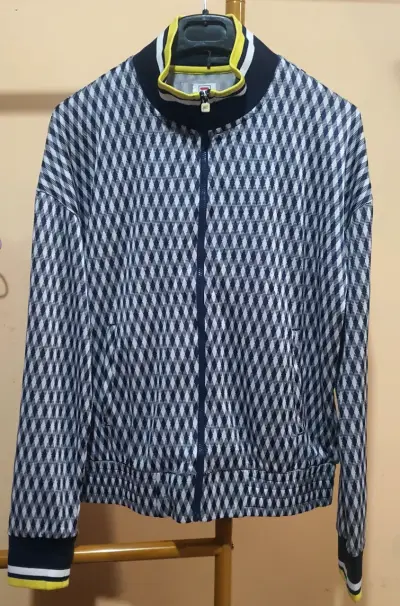 Chaqueta deportiva Fila estampada azul - miniatura 1