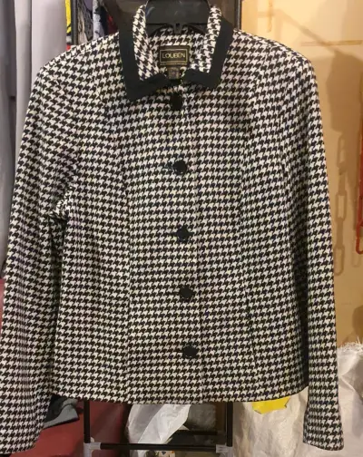 Chaqueta de mujer Louben estampado pata de gallo - miniatura 1