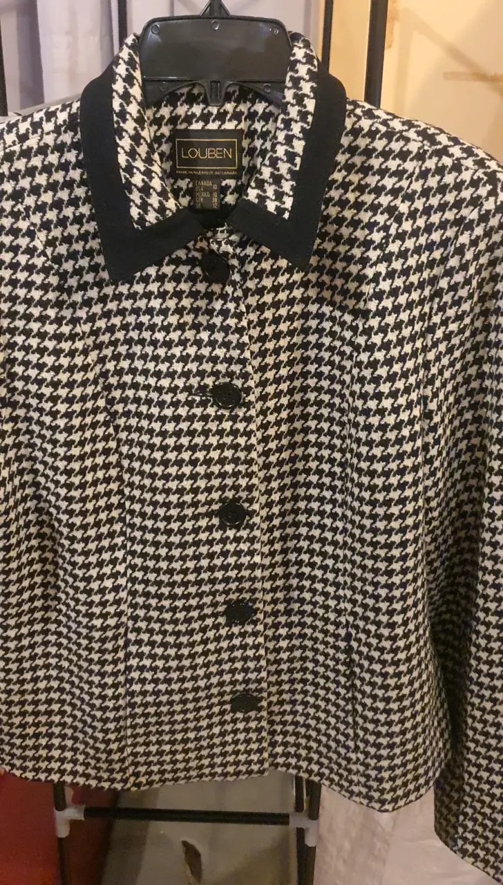 Chaqueta de mujer Louben estampado pata de gallo - 2