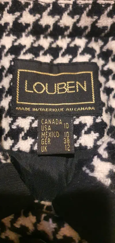 Chaqueta de mujer Louben estampado pata de gallo - miniatura 3