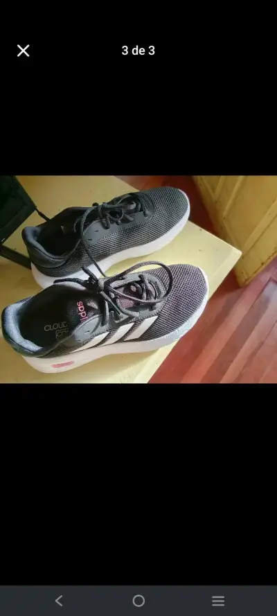 Zapatillas deportivas negras Adidas Cloudfoam - miniatura 2