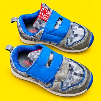 Zapatillas  para niños azul y gris, pillin t25 - miniatura 1