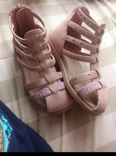 Sandalias de niña rosadas talla 24 - miniatura 3