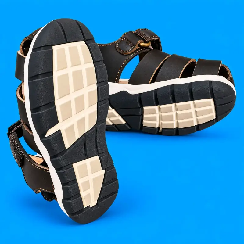 Sandalias de Niño Marrón con Velcro t 21 - 2