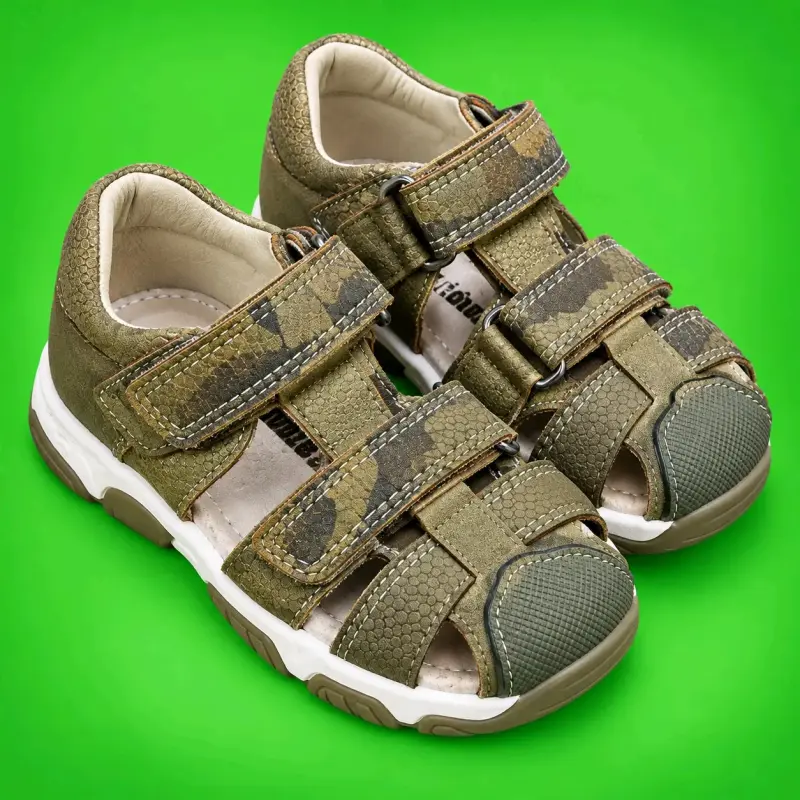 Sandalias  niños Calpany color verde velero t23 - 2
