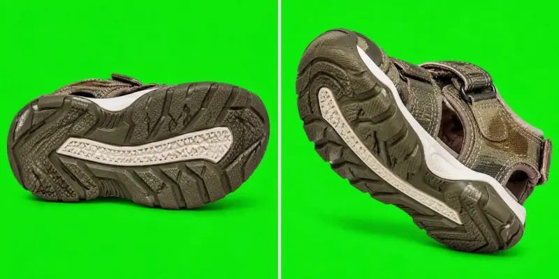 Sandalias  niños Calpany color verde velero t23 - 3