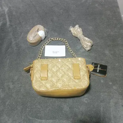 Cartera dorada con cadena Gino Rodinis - miniatura 2