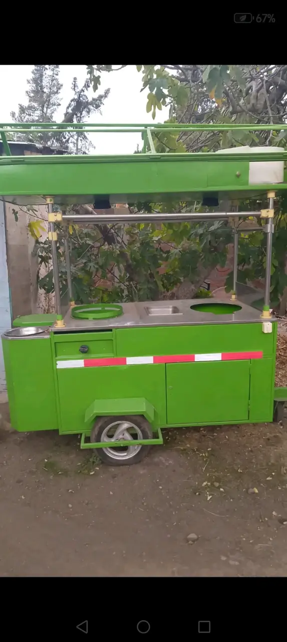 Carro de Comida Rápida Verde - 2