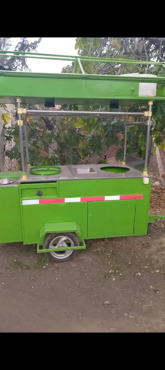 Carro de Comida Rápida Verde - 3