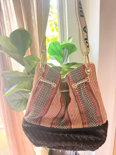 Bolso de mano Bimba y Lola tejido multicolor - miniatura 3