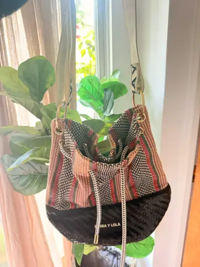 Bolso de mano Bimba y Lola tejido multicolor - miniatura 4