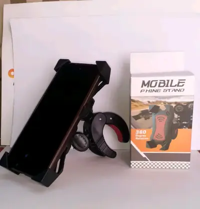 Soporte para celular ajustable rojo y negro - miniatura 4