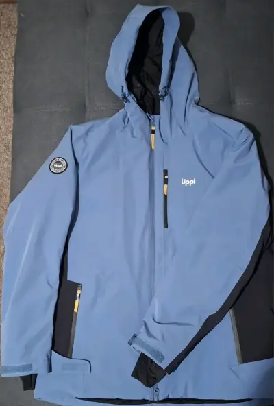 Chaqueta impermeable azul Uppii para hombre - miniatura 1