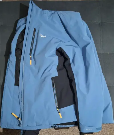 Chaqueta impermeable azul Uppii para hombre - miniatura 2