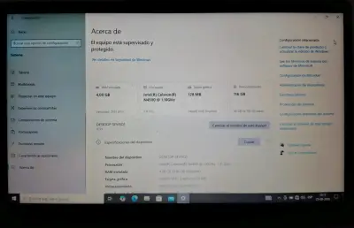 Laptop Lenovo Intel Celeron N4500 4GB RAM 116GB SSD - miniatura 2