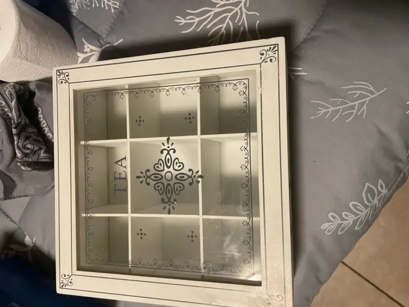 Caja organizadora de té con compartimentos - 2