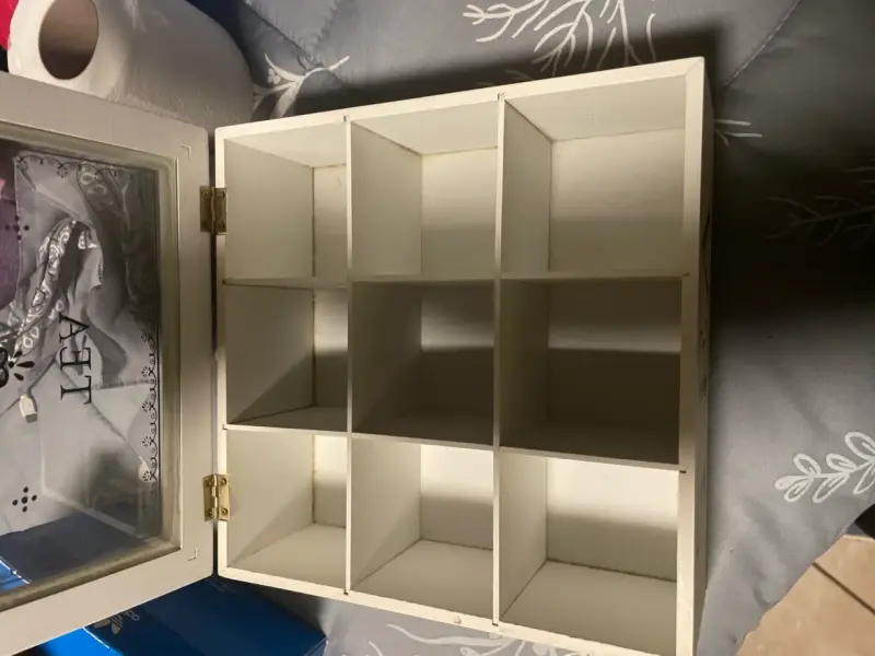 Caja organizadora de té con compartimentos - 4