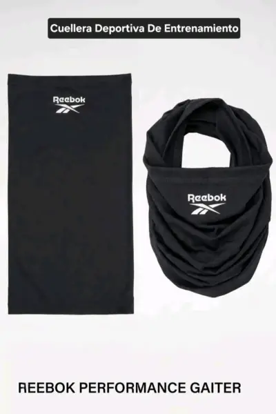Cuellera Deportiva Reebok Negra Unisex - miniatura 1