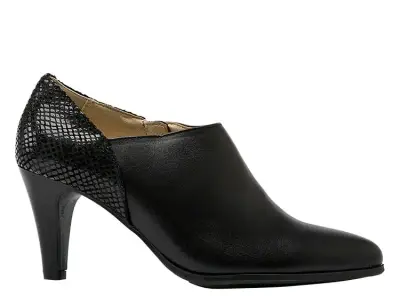 Zapatos de Tacón Negro con Detalle de Serpiente - miniatura 1