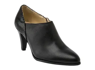 Zapatos de Tacón Negro con Detalle de Serpiente - miniatura 4