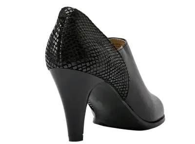 Zapatos de Tacón Negro con Detalle de Serpiente - miniatura 5