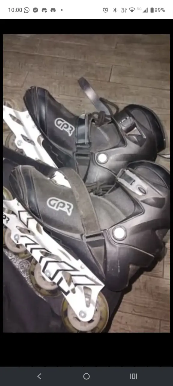 Patines en línea talla 42 negros con ajuste seguro - 2