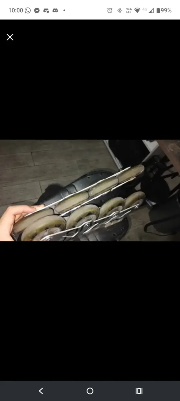 Patines en línea talla 42 negros con ajuste seguro - 3
