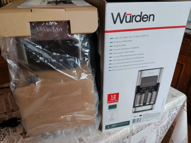 Cafetera programable Würden 12 tazas - 4
