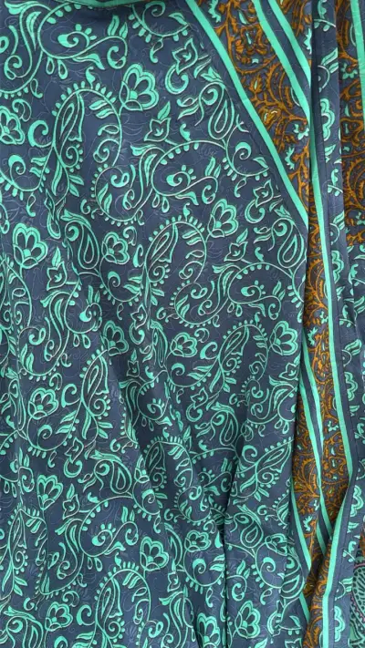 Falda larga estampada verde Blugirl - miniatura 4