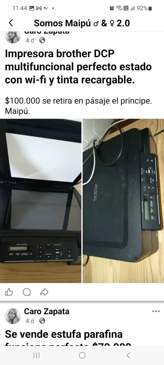 Impresora multifuncional Brother DCP con Wi-Fi