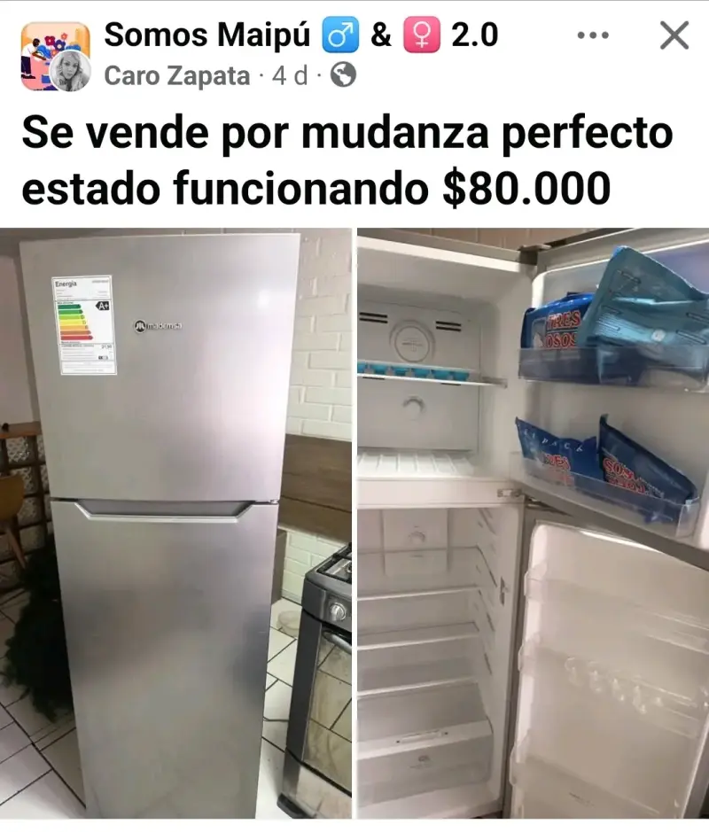 Refrigerador Mademsa en buen estado - 3