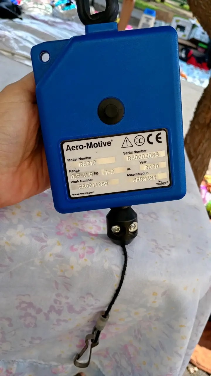 Retractor de cable Aero-Motive RB210 azul - 1