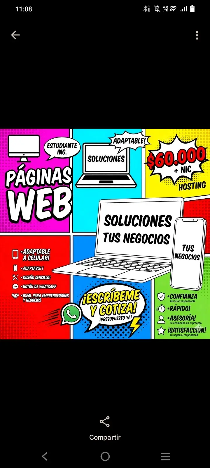 Servicio de creación de páginas web adaptables