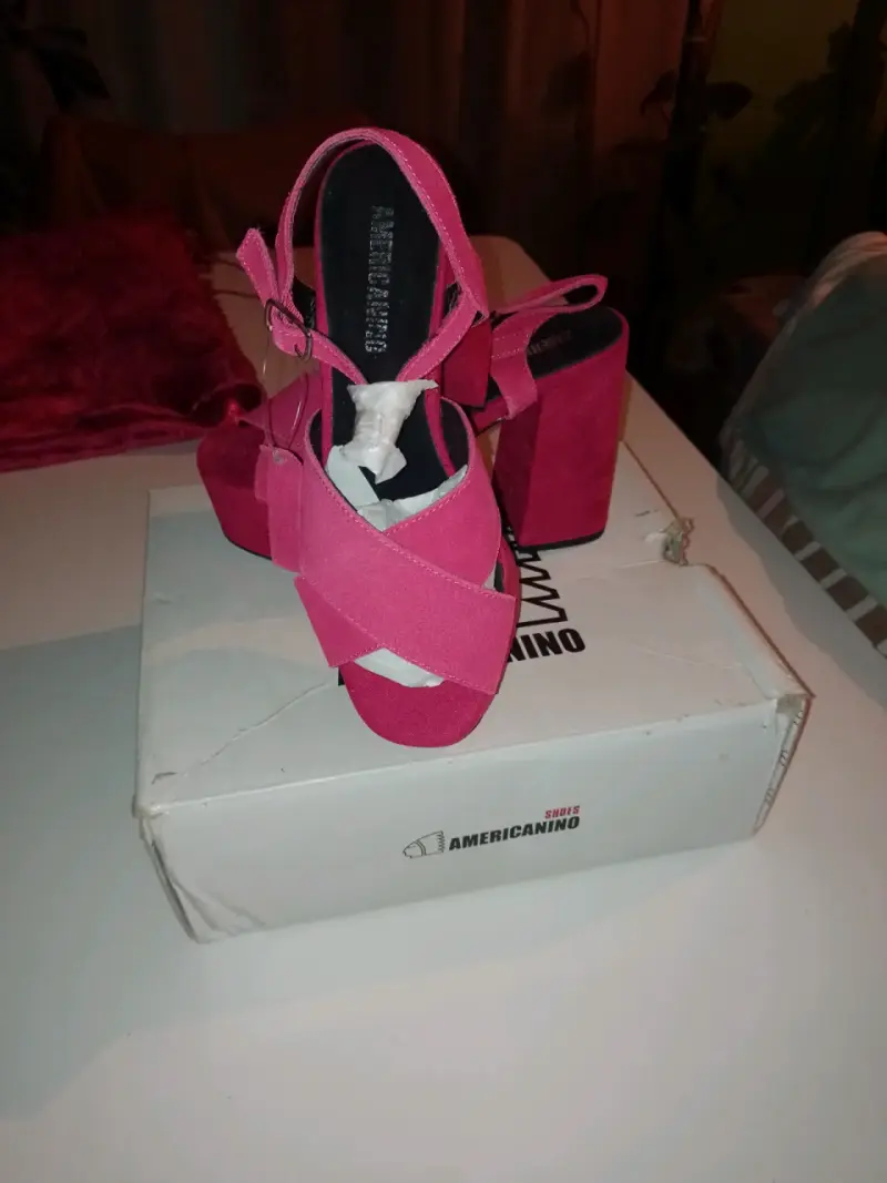 Sandalias de plataforma fucsia Americanino - 1