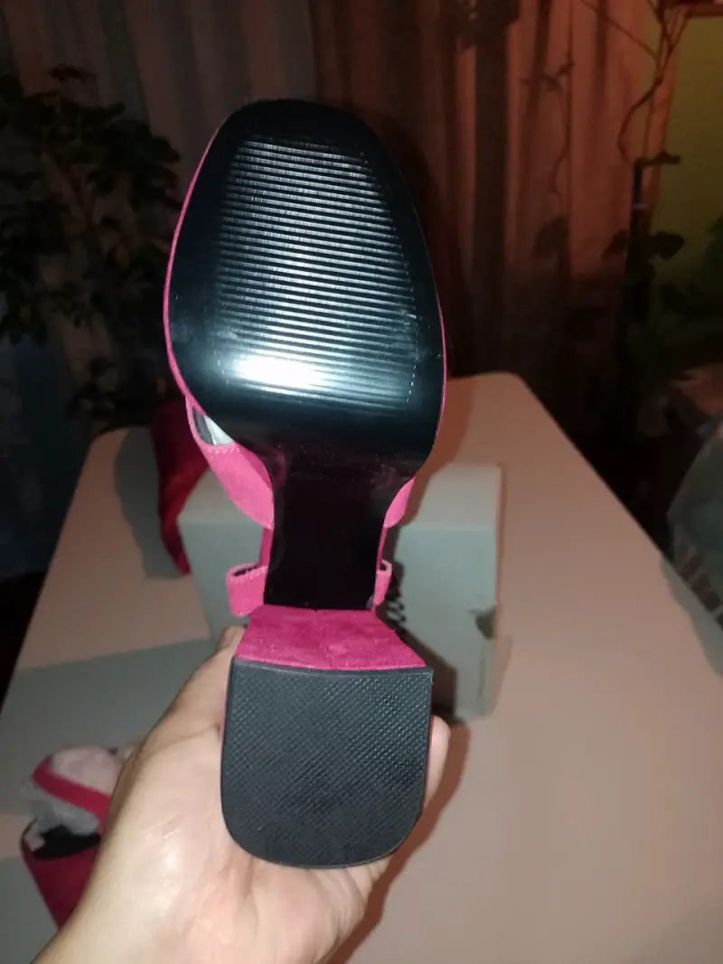 Sandalias de plataforma fucsia Americanino - 2
