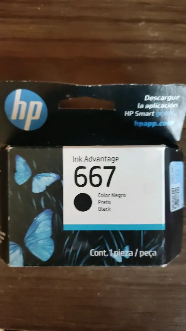 Cartucho de Tinta HP 667 Negro - 1