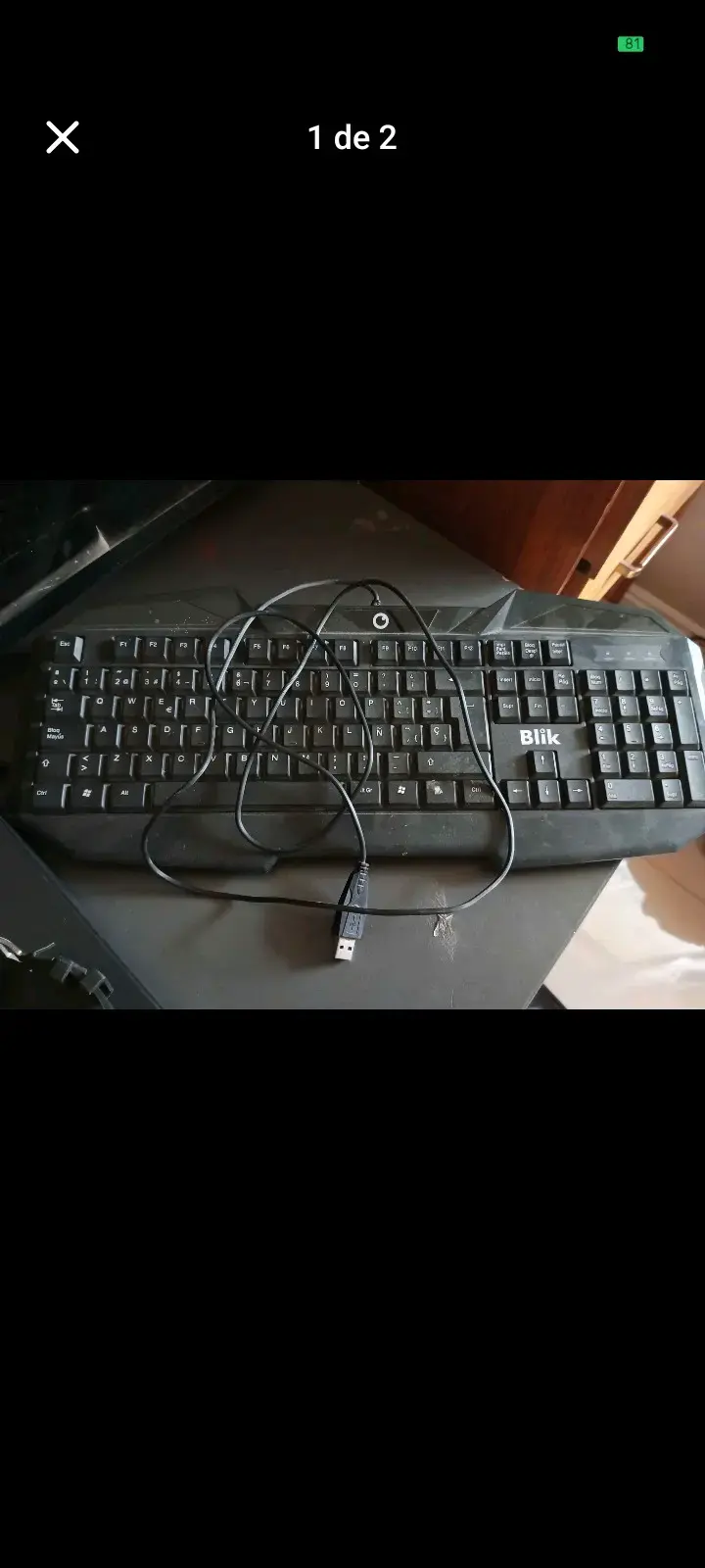 Teclado USB con retroiluminación Blik - 1
