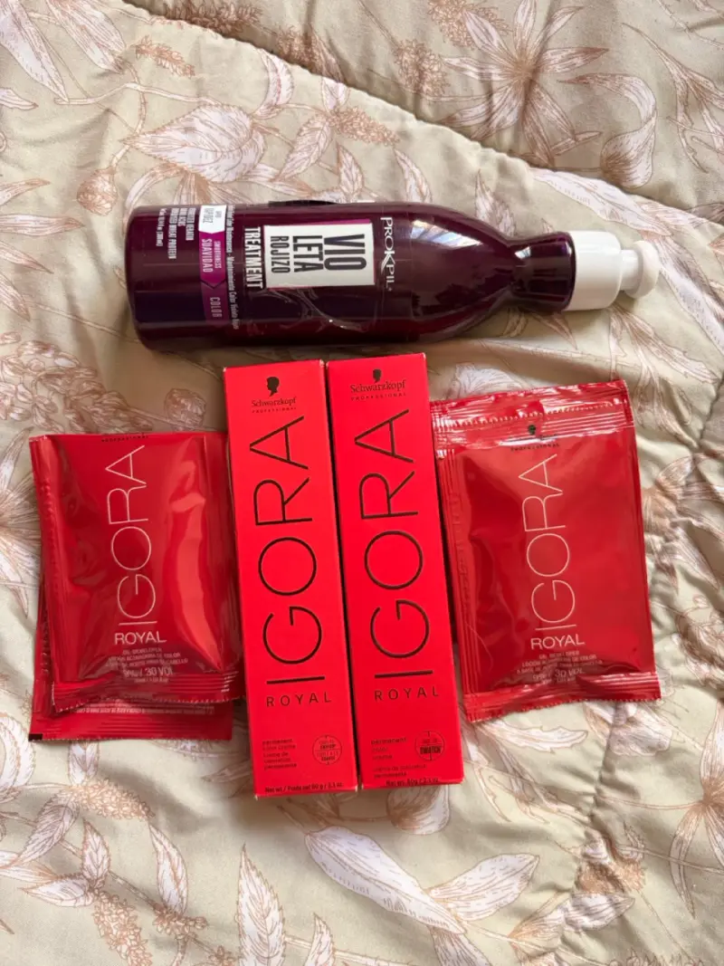 Kit Tintura Igora Royal y matizador rojo violeta🍒 - 1