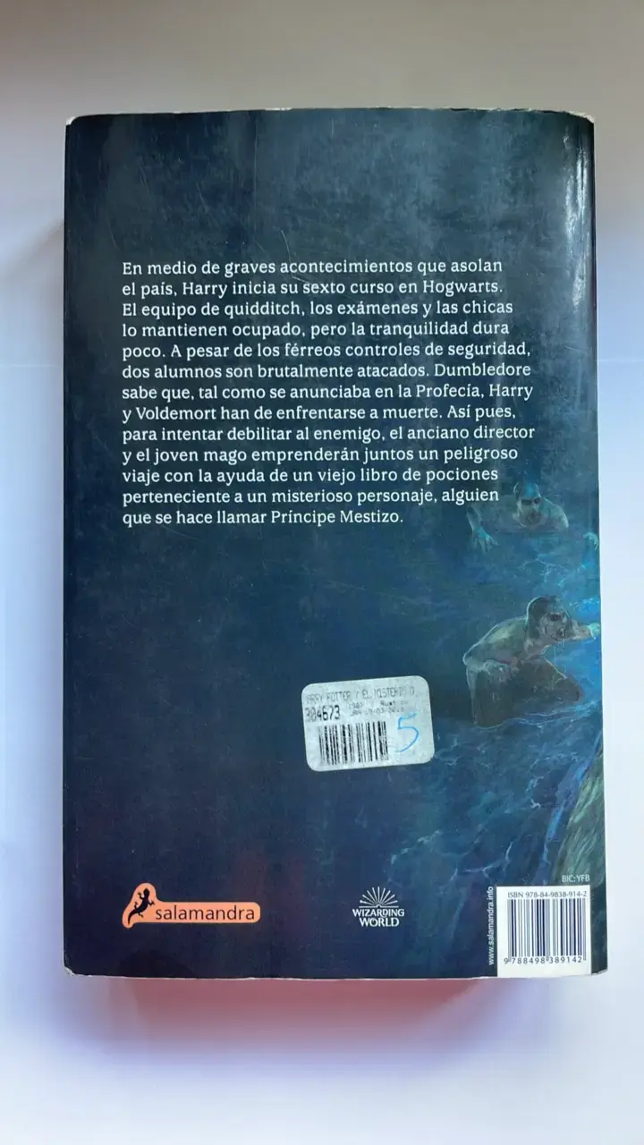 Libro Harry Potter y el Misterio del Príncipe - 2