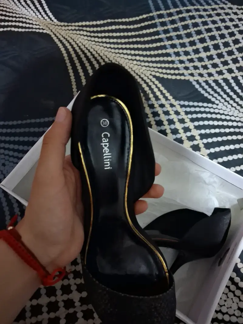 Zapatos de Tacón Negro Capellini Elegantes - 3