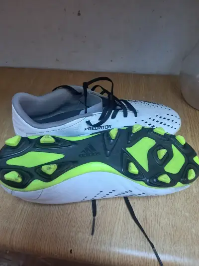 Zapatillas de fútbol Adidas Predator blancas - miniatura 5