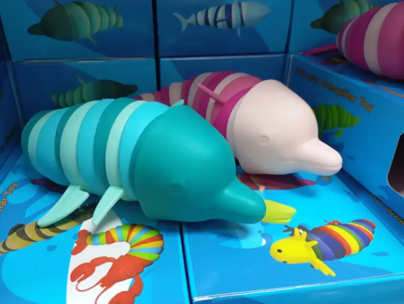 Juguete sensorial delfín colorido para niños - 4