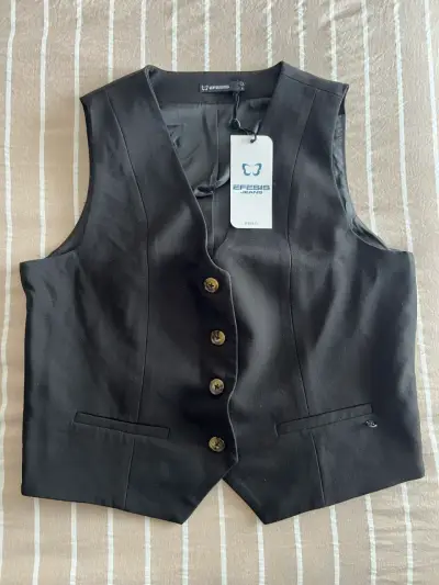 Chaleco de vestir negro Efesis talla L - miniatura 1