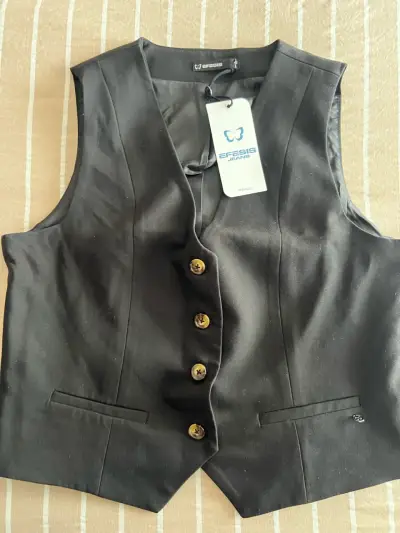 Chaleco de vestir negro Efesis talla L - miniatura 3