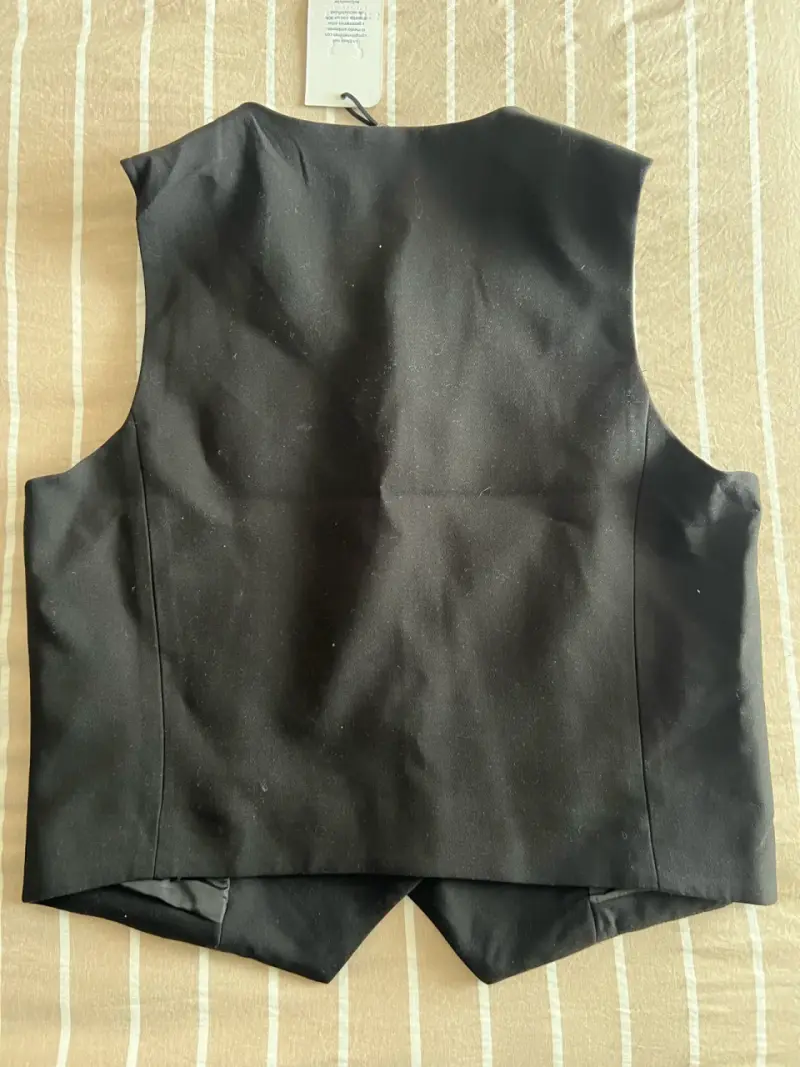 Chaleco de vestir negro Efesis talla L - 4