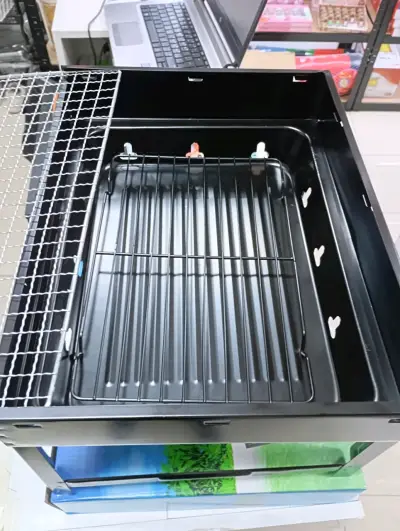 Parrilla portátil de carbón plegable - miniatura 5