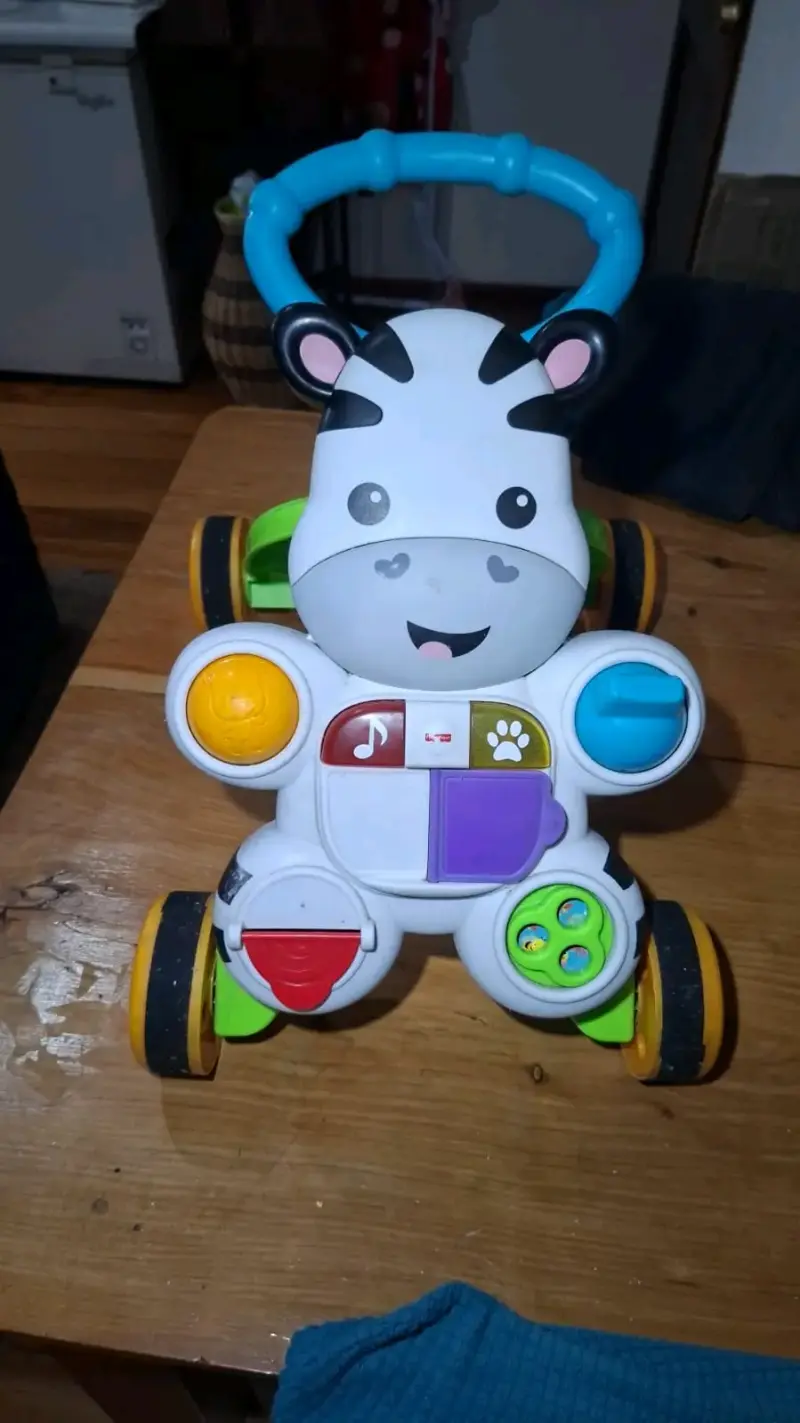 Andador para bebé con diseño de cebra y actividades - 1