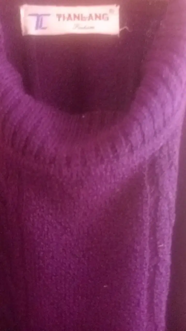 Suéter morado de lana Tianlang - 1