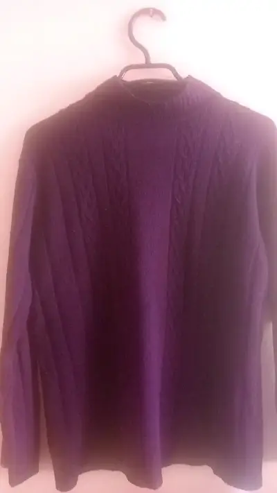Suéter morado de lana Tianlang - miniatura 2