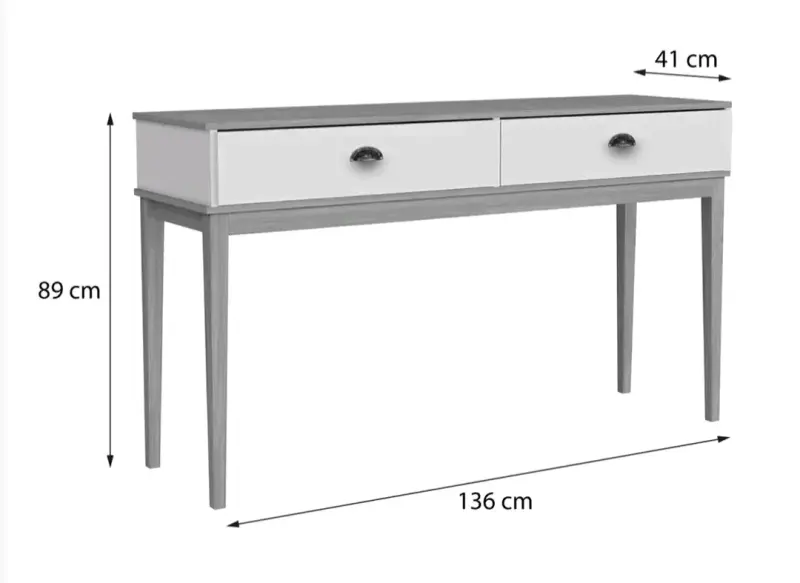 Consola de Madera con Cajones Estilo Moderno - 3